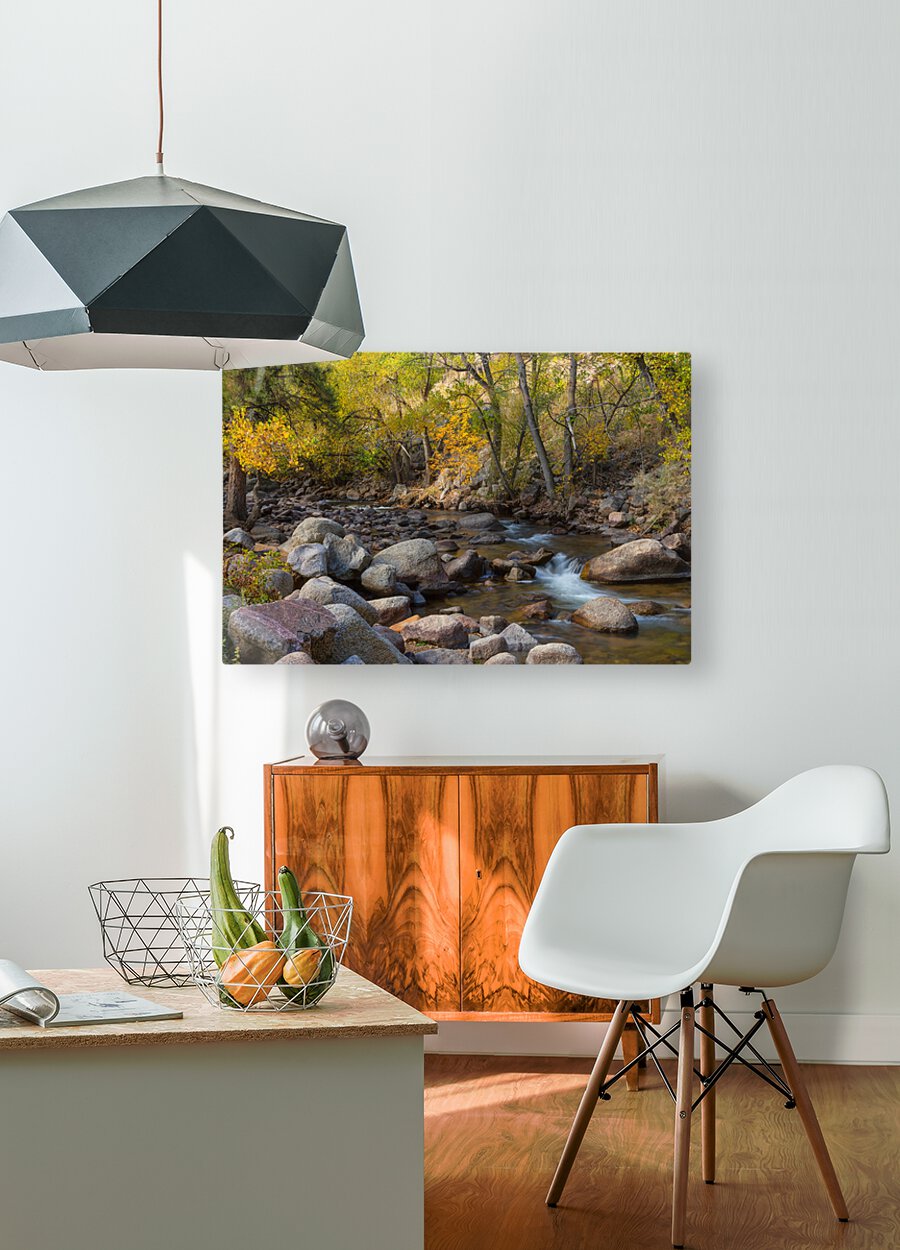 Gentle  Stream  HD Metal print with Floating Frame on Back
