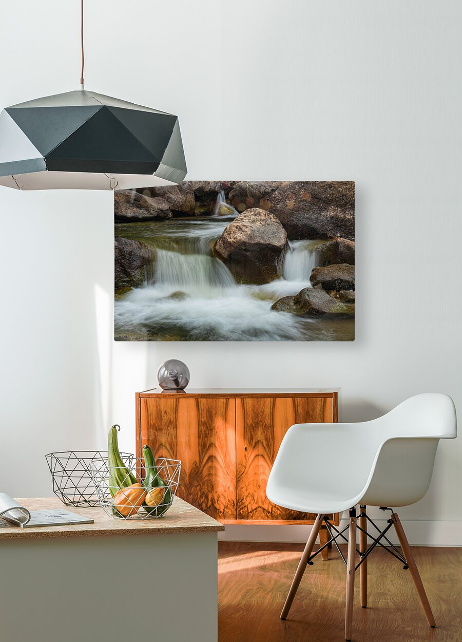 Boulder Creek Splashdown  HD Metal print with Floating Frame on Back