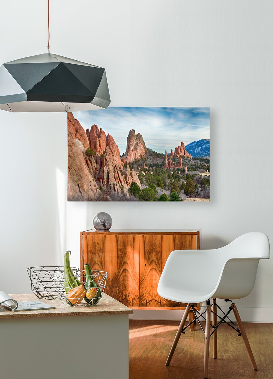 Garden of the Gods  HD Metal print with Floating Frame on Back