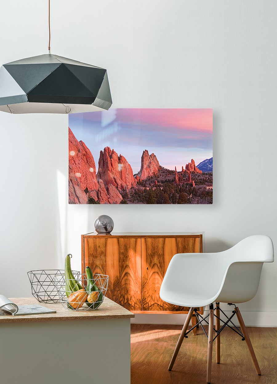 Colorado Garden of the Gods  HD Metal print with Floating Frame on Back