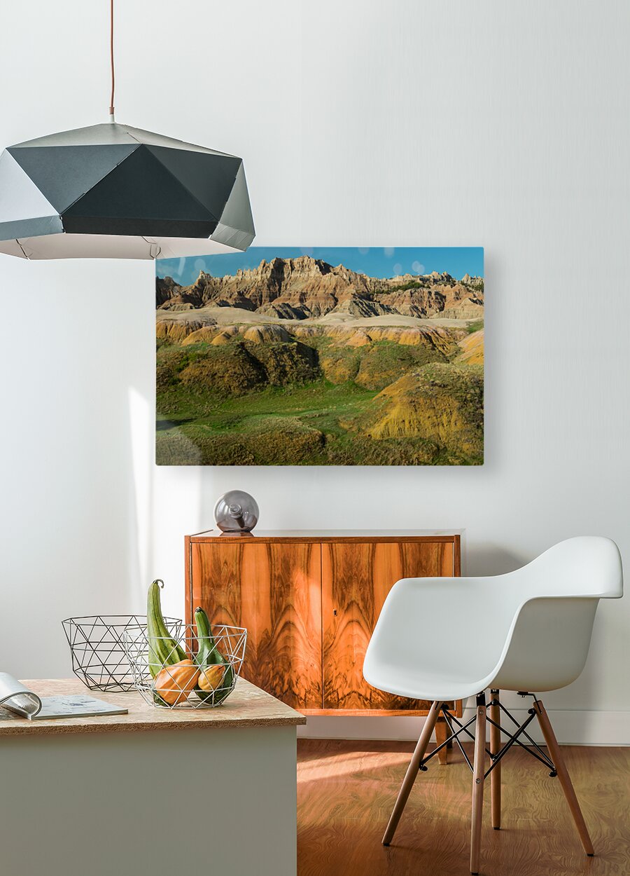 Colors Unveiled Exploring the Vibrant Landscape of South Dakota  HD Metal print with Floating Frame on Back
