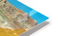 Colorful Layers - Geologic Splendor at Badlands Overlook HD Metal print