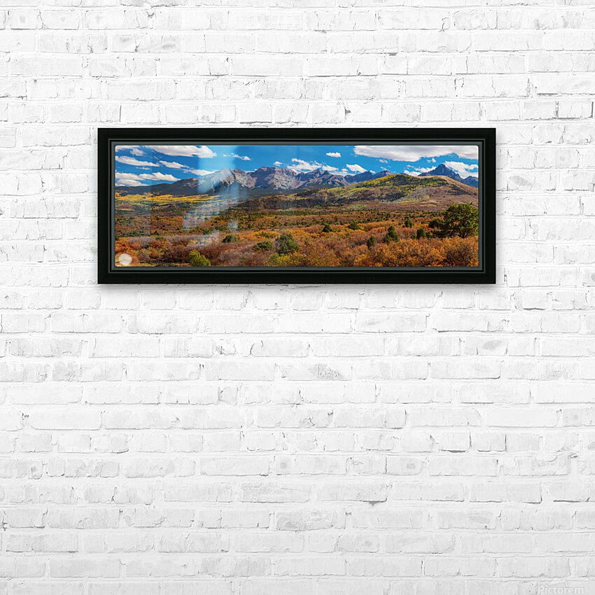 SW Autumn Colorado Rocky Mountains Panoramic HD Sublimation Metal print with Decorating Float Frame (BOX)