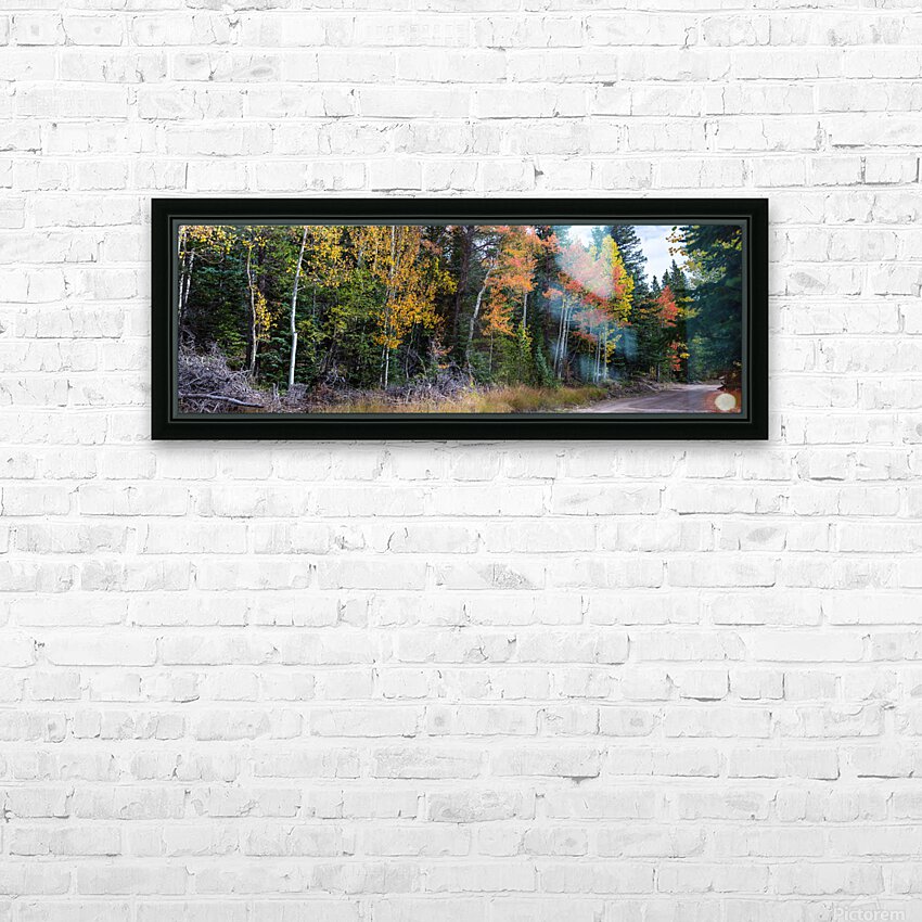 Sunday Drive Wide Panoramic View HD Sublimation Metal print with Decorating Float Frame (BOX)