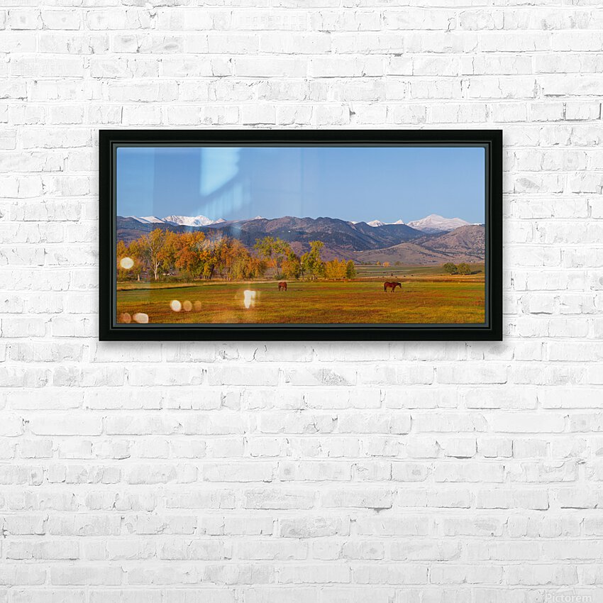 North Boulder County Front Range Panorama HD Sublimation Metal print with Decorating Float Frame (BOX)