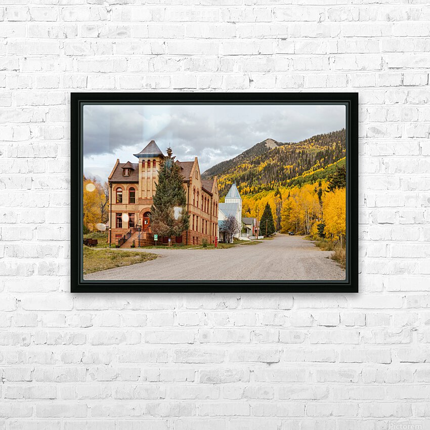 Beautiful Small Town Rico Colorado HD Sublimation Metal print with Decorating Float Frame (BOX)