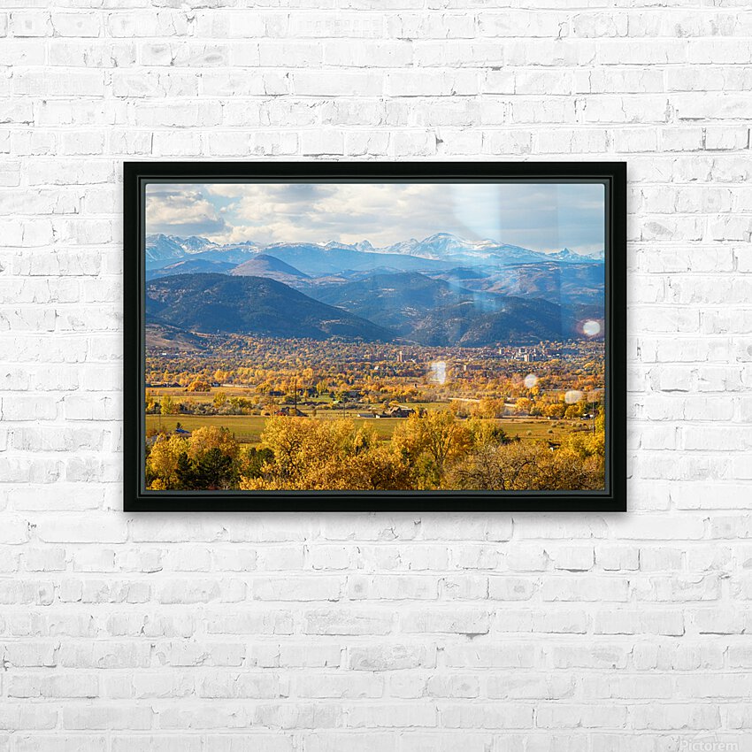 Boulder Colorado Autumn Scenic View HD sublimation métal imprimé avec décoration flotteur cadre (boîte)
