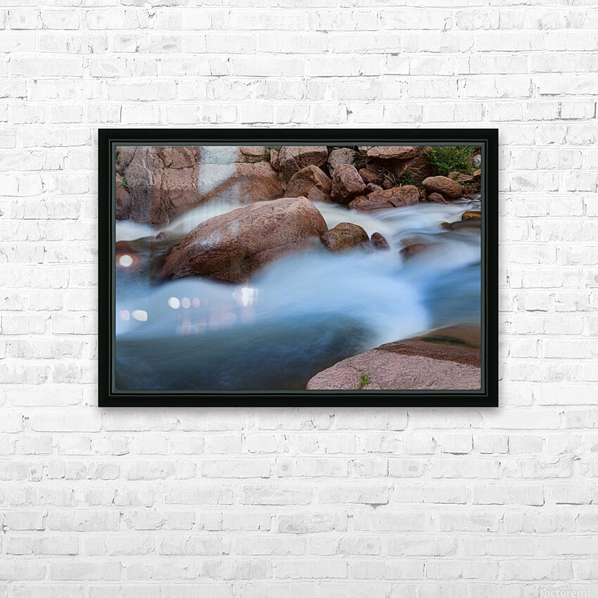 Misty Water HD Sublimation Metal print with Decorating Float Frame (BOX)