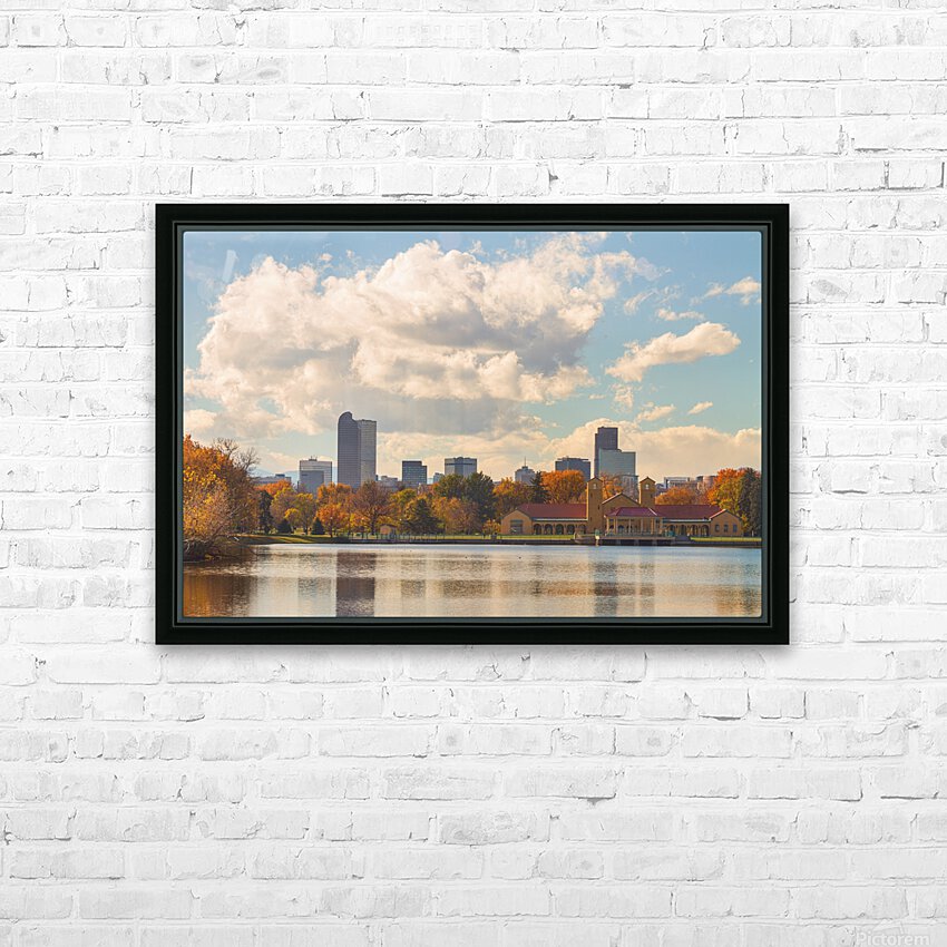 Denver Colorado Skyline Autumn View HD Sublimation Metal print with Decorating Float Frame (BOX)