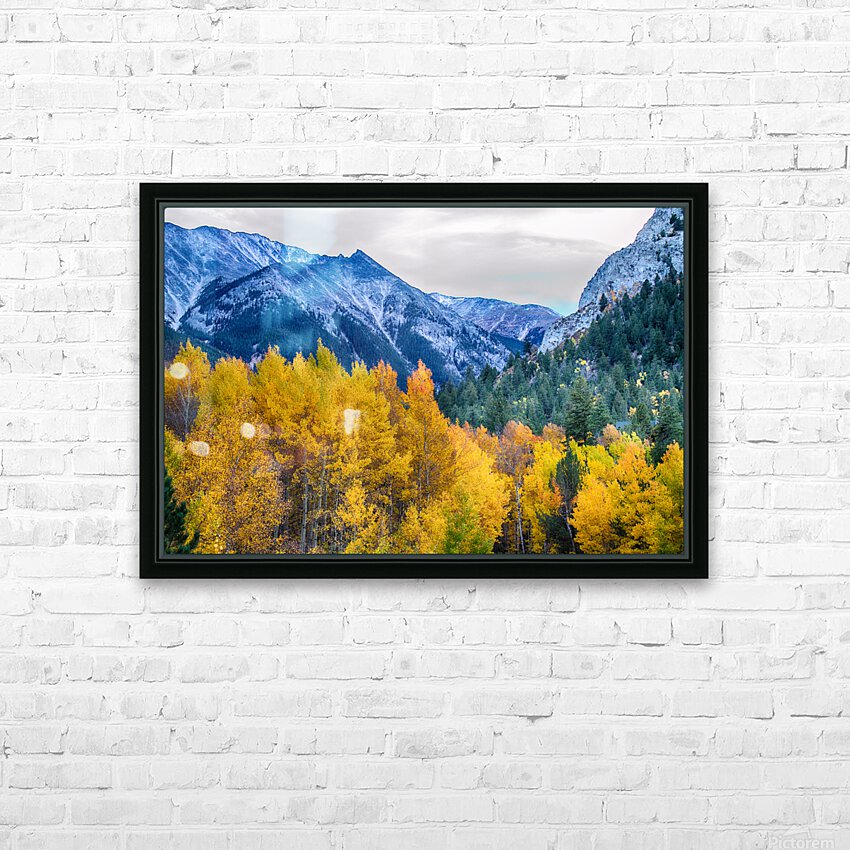 Colorful Crested Butte Colorado HD Sublimation Metal print with Decorating Float Frame (BOX)
