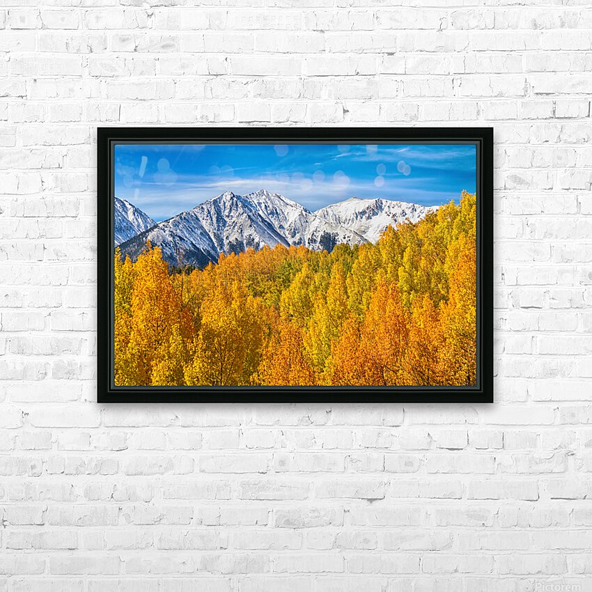Colorado Rocky Mountain Autumn Beauty HD Sublimation Metal print with Decorating Float Frame (BOX)