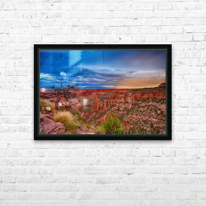 Colorado National Monument Evening Storms HD Sublimation Metal print with Decorating Float Frame (BOX)