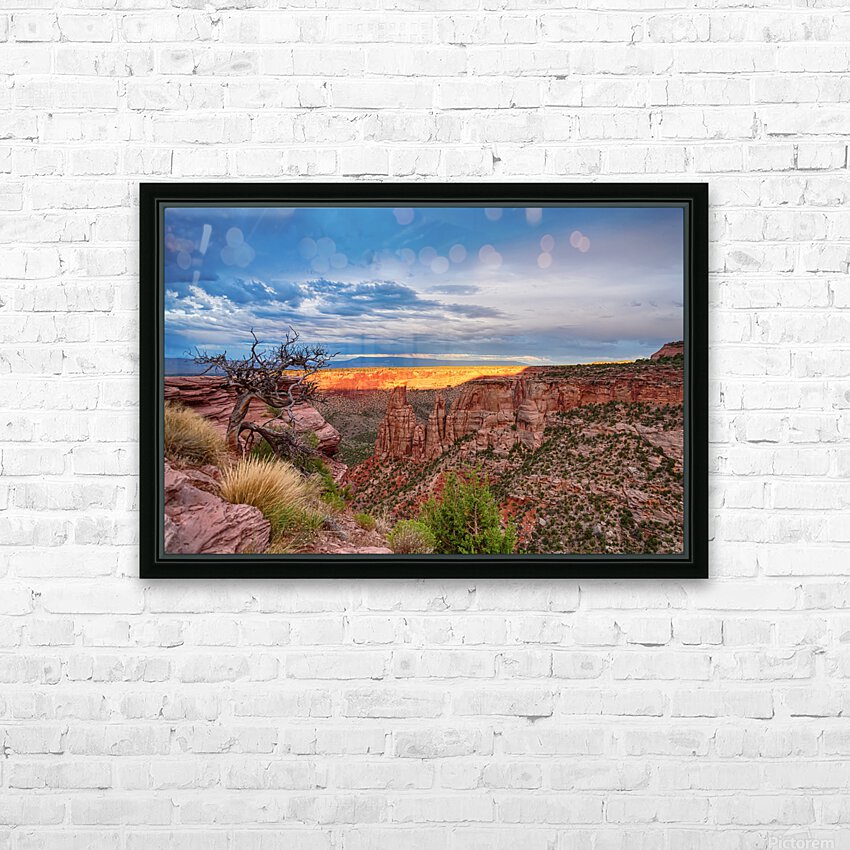 Colorado National Monument Burning Ridge  HD Sublimation Metal print with Decorating Float Frame (BOX)