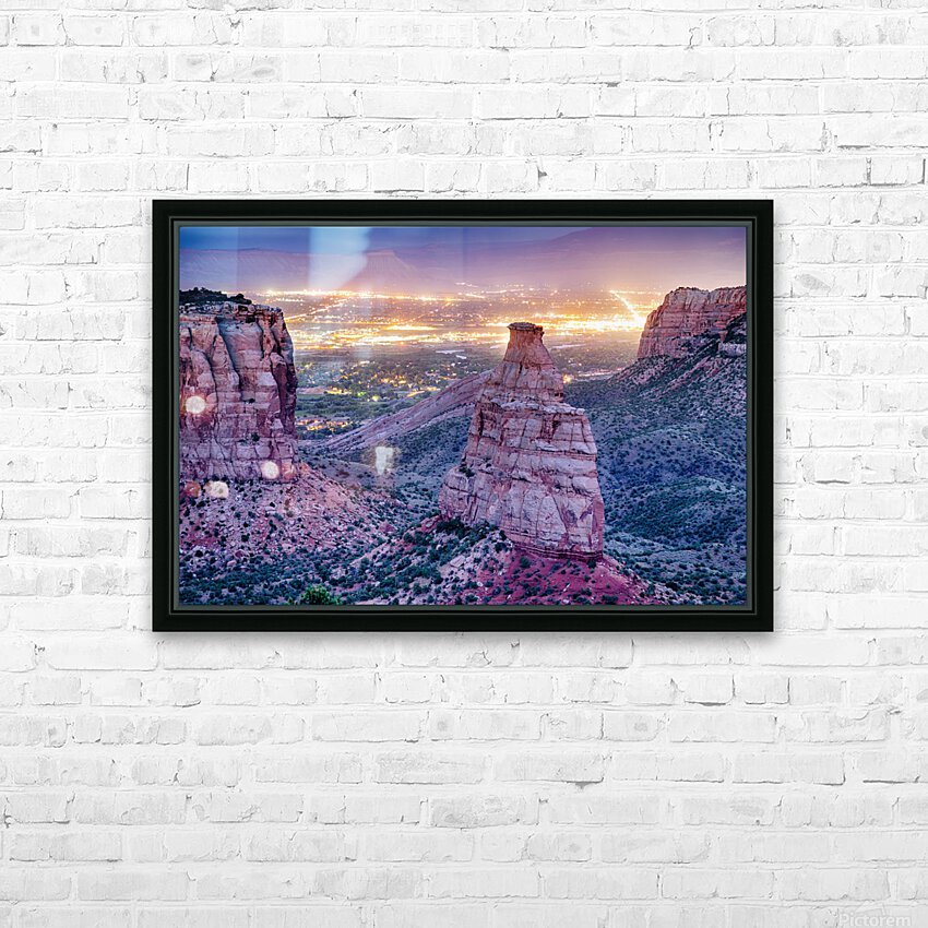 Colorado Independence Monument View To The Ci HD Sublimation Metal print with Decorating Float Frame (BOX)