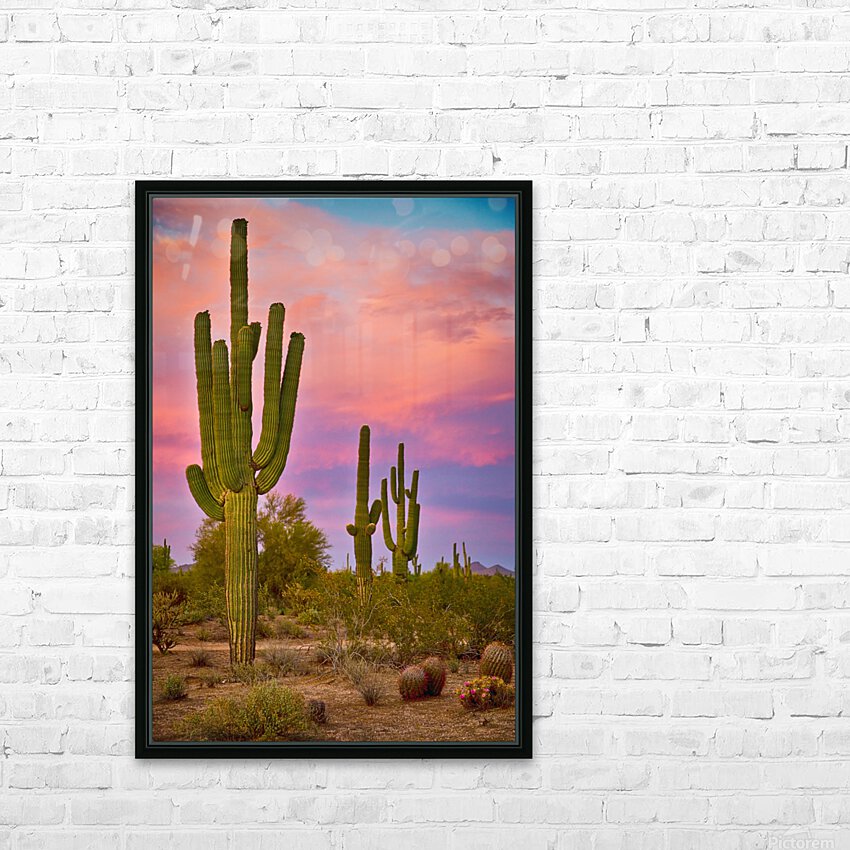 Desert Spring HD Sublimation Metal print with Decorating Float Frame (BOX)