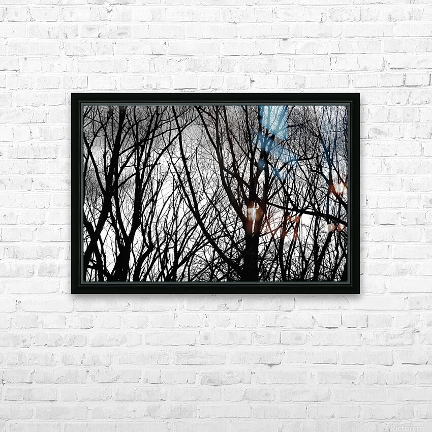 Tree Branches Into The Night HD Sublimation Metal print with Decorating Float Frame (BOX)