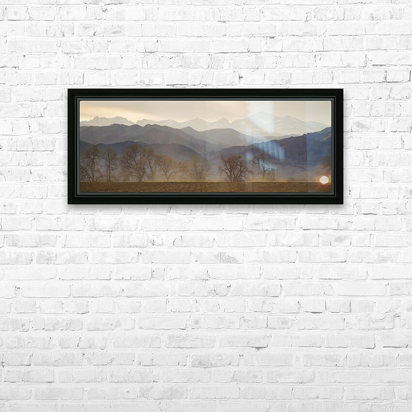 Boulder County Colorado Layers Panorama HD Sublimation Metal print with Decorating Float Frame (BOX)