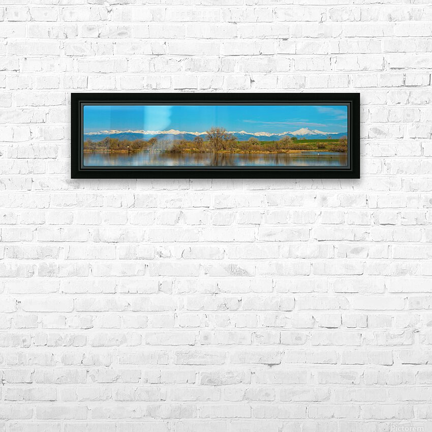 Colorado Rocky Mountain Front Range Panoramic HD Sublimation Metal print with Decorating Float Frame (BOX)