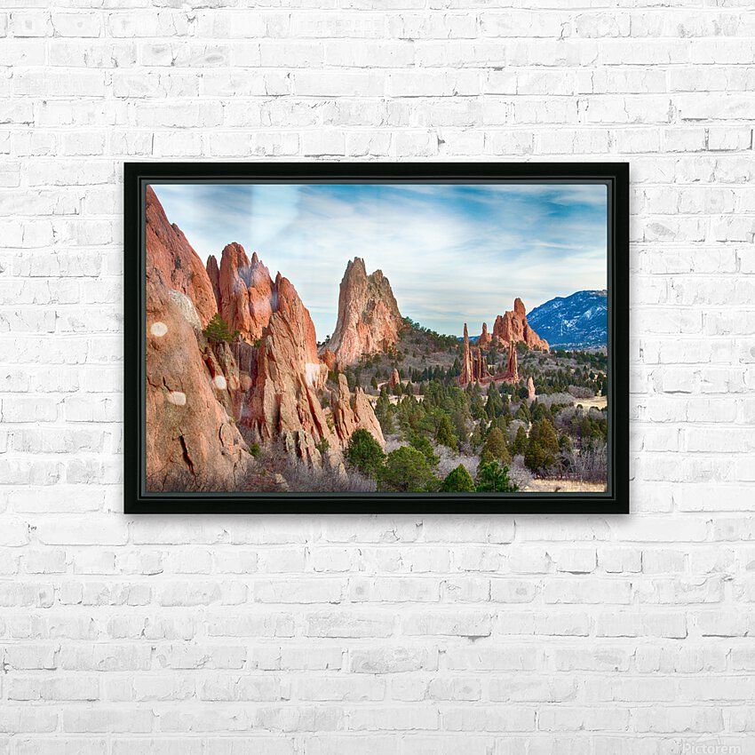 Garden of the Gods HD Sublimation Metal print with Decorating Float Frame (BOX)