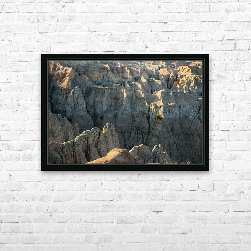 A Tapestry of Textures - Exploring the Badlands HD Sublimation Metal print with Decorating Float Frame (BOX)