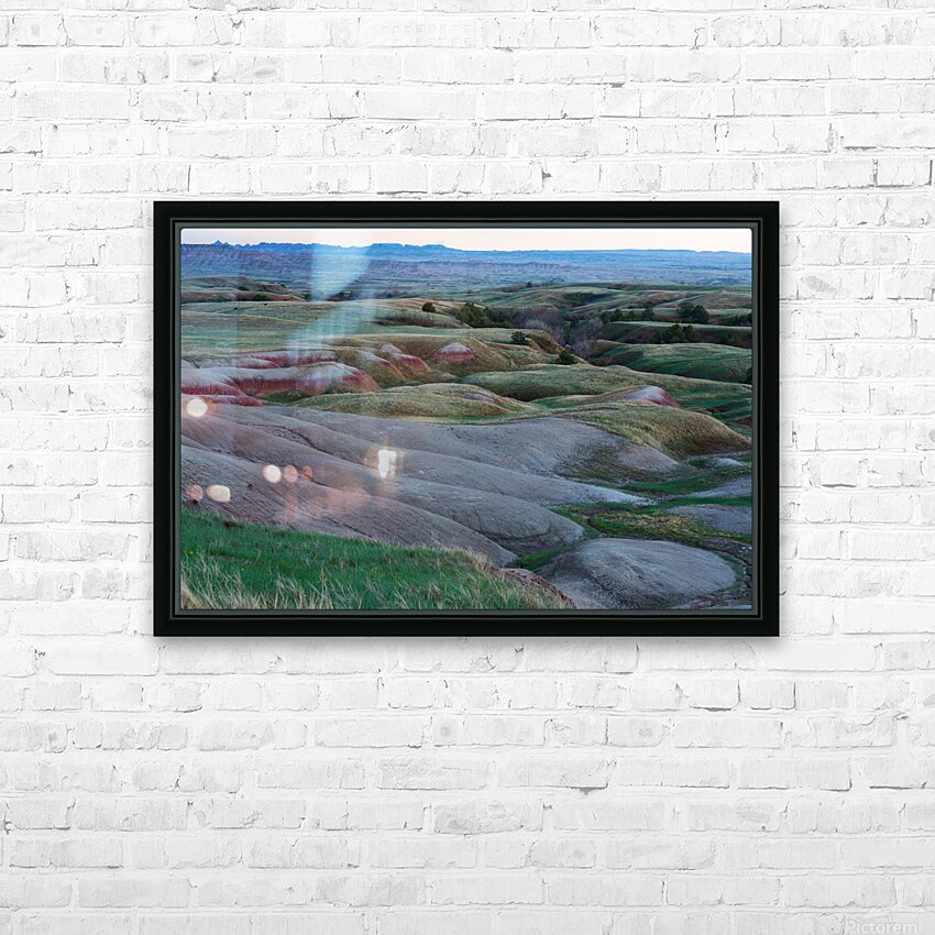 South Dakota Badlands and Refreshed Springtime Grasslands HD Sublimation Metal print with Decorating Float Frame (BOX)