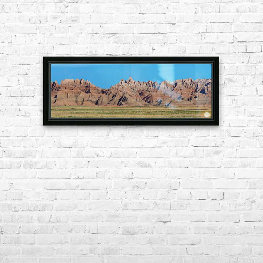 Panoramic Views Badlands National Park from Conata Basin PT1 HD Sublimation Metal print with Decorating Float Frame (BOX)
