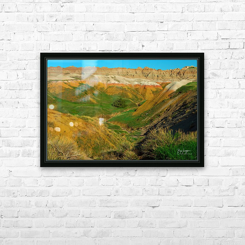 Enchanting Colors of the South Dakota Badlands HD Sublimation Metal print with Decorating Float Frame (BOX)