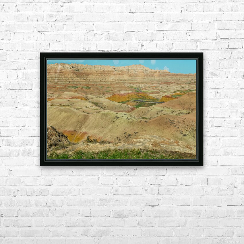 Discover the Vibrant Beauty and Rich Fossils of Badlands Nationa HD Sublimation Metal print with Decorating Float Frame (BOX)
