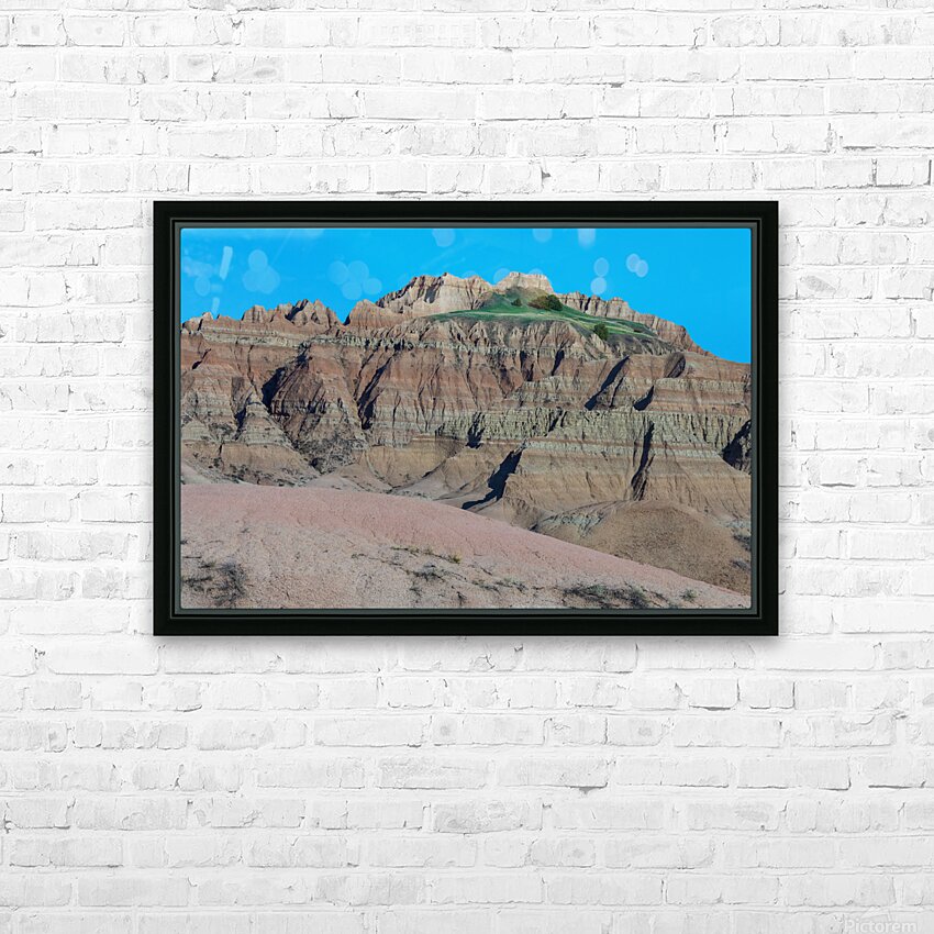 Contrasting Colors and Textures in the Badlands of South Dakota HD Sublimation Metal print with Decorating Float Frame (BOX)