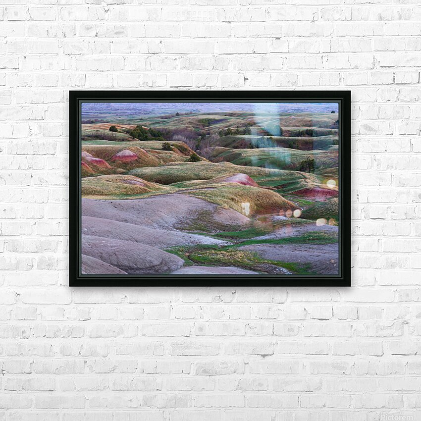 Colors of South Dakota Badlands Tuscany-Like Rolling Hills HD Sublimation Metal print with Decorating Float Frame (BOX)