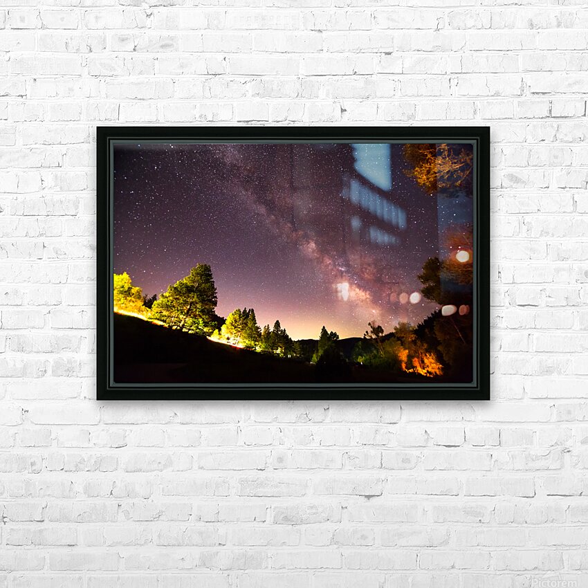Milky Way Night Sky Astrophotography Colorado Rocky Mountains HD Sublimation Metal print with Decorating Float Frame (BOX)