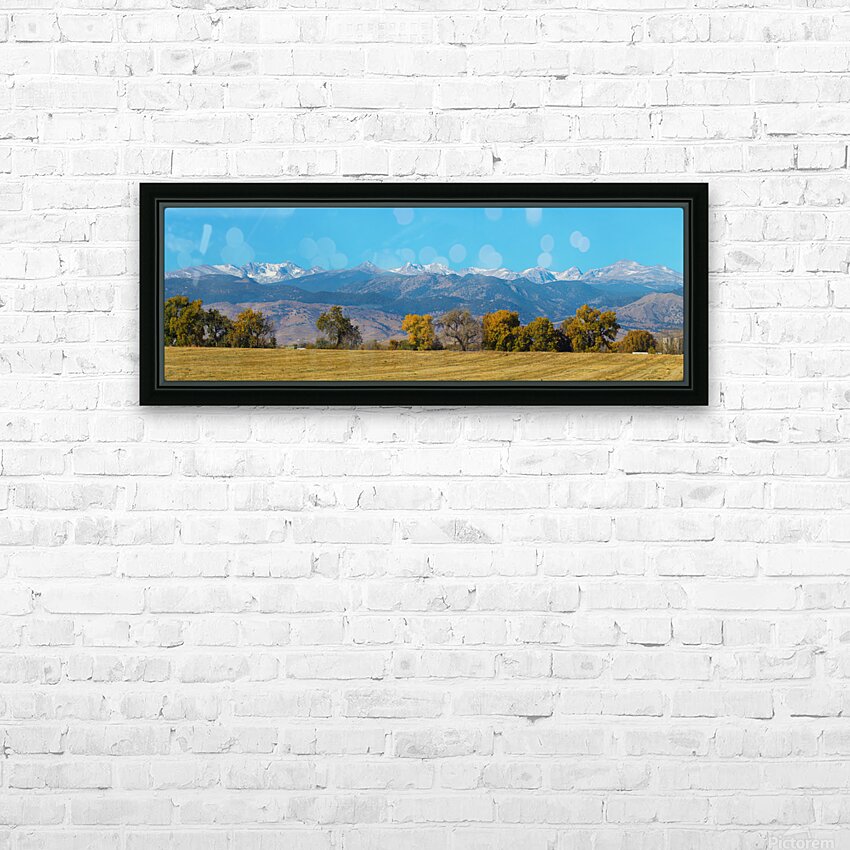 Front Range Horizon - A Boulder County Panorama HD Sublimation Metal print with Decorating Float Frame (BOX)