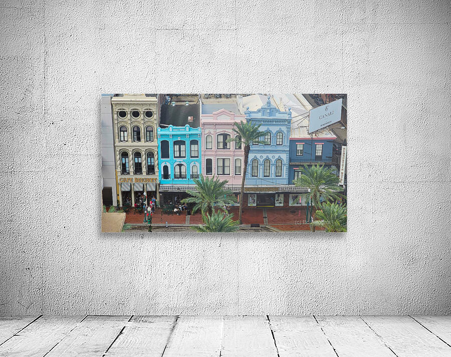 Vibrant French Quarter A Colorful Aerial View of New Orleans Wall Preview