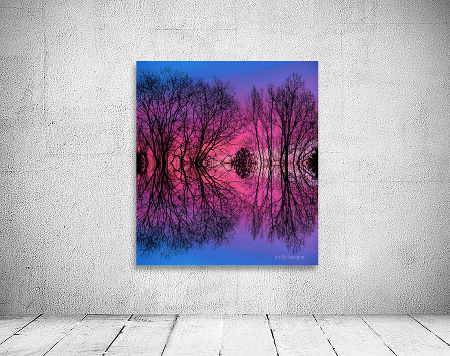 Morning Glow Tree Abstract Wall Preview