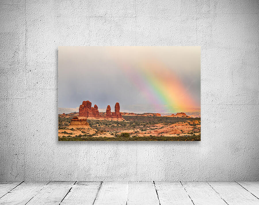 A Desert Rainbows Vibrant Display Wall Preview