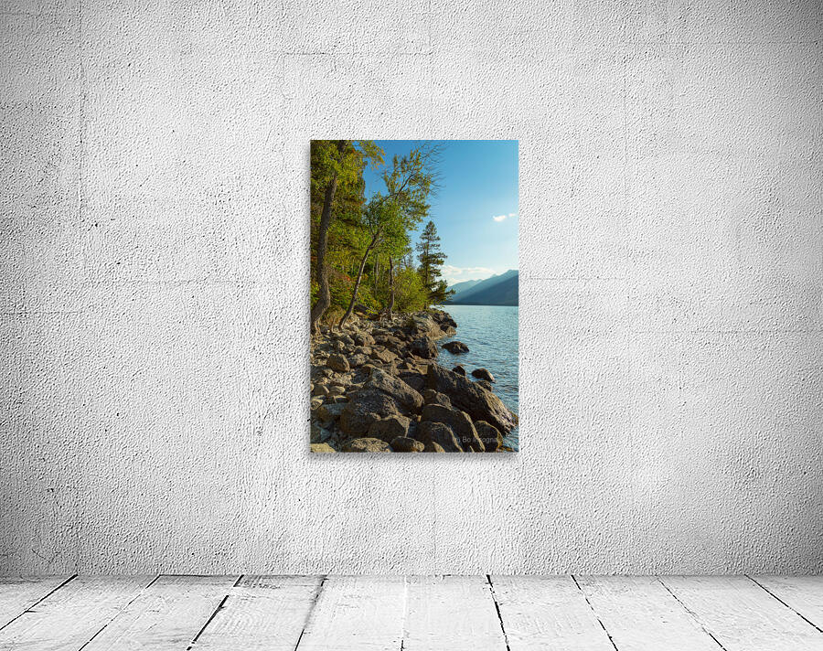 Jenny Lake Rocky Shoreline Grand Teton National Park Fine Art Print Wall Preview