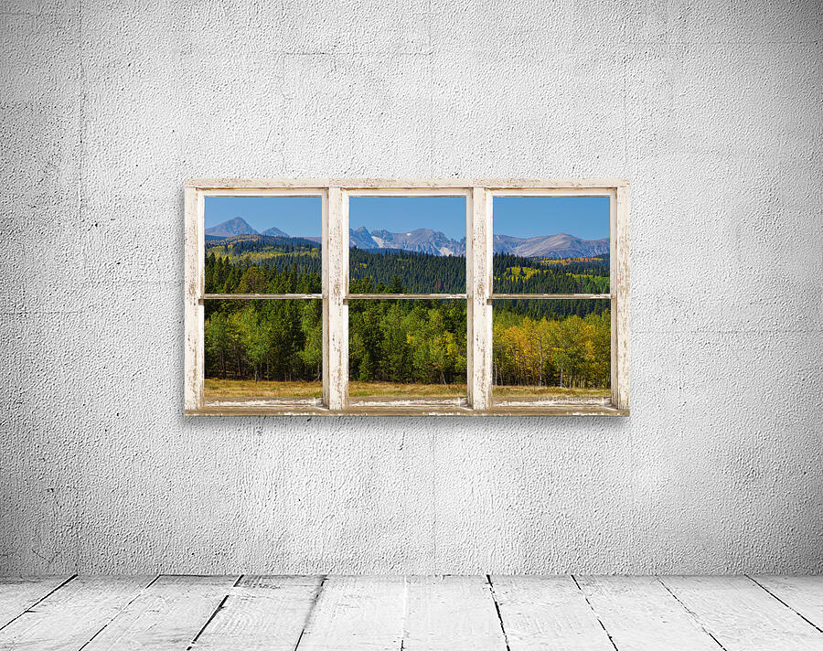 Autumn View Colorado Indian Peaks Window Wt Wall Preview
