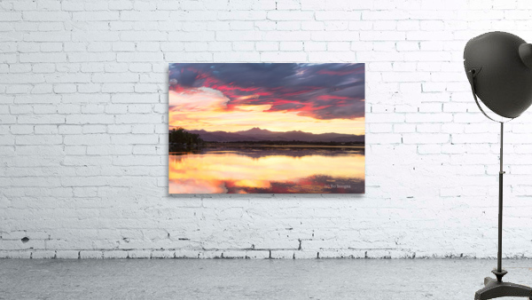 Colorful Colorado Rocky Mountain Sky Reflection Wall Preview