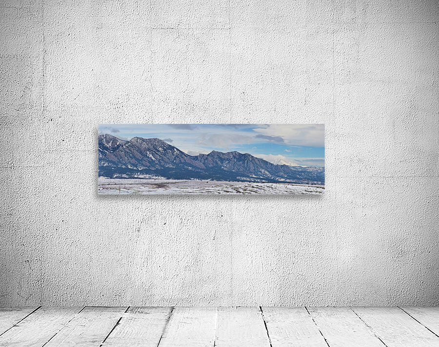 Flatirons Longs Peak Rocky Mountain Panorama Wall Preview