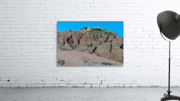 Contrasting Colors and Textures in the Badlands of South Dakota Wall Preview