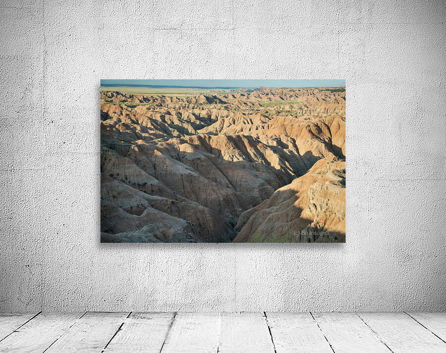 Natures Elegy Badlands Canyons Cracks and the Dance of Shadows Wall Preview