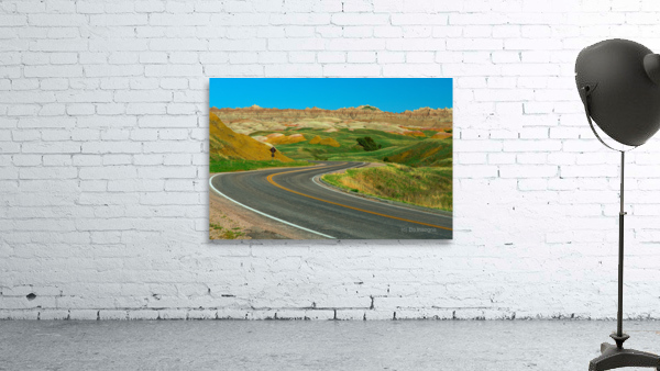 Colorful Winding Roads - Exploring the Badlands in South Dakota Wall Preview