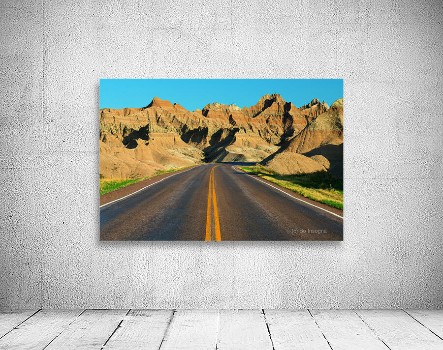 Majestic Badlands of South Dakota - A Scenic Drive of Natural Beauty Wall Preview