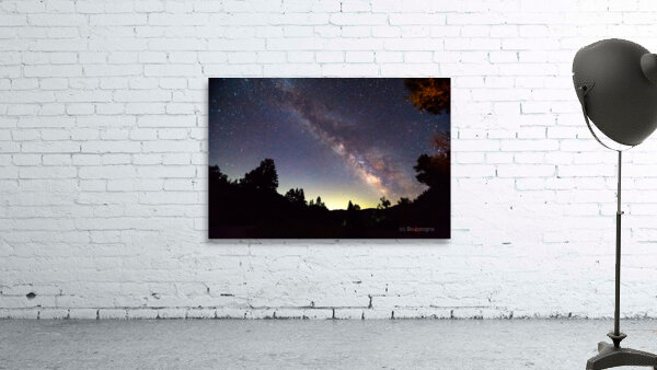 Milky Way and Perseid Meteor Shower in Colorados Poudre Canyon Wall Preview