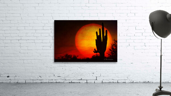 Big Sun Saguaro Sunset Wall Preview