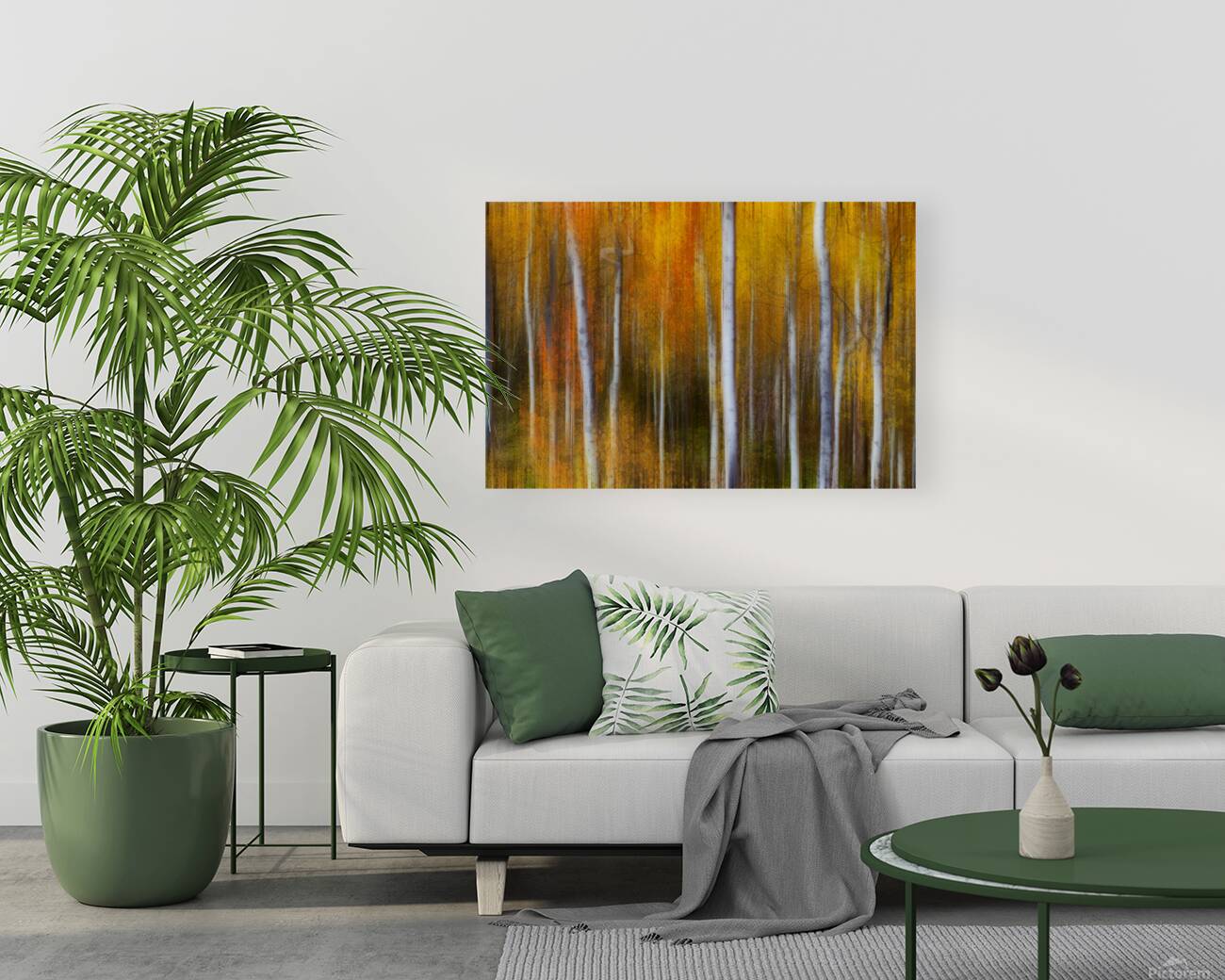 Forest Color Burst Modern Abstract Reproduction