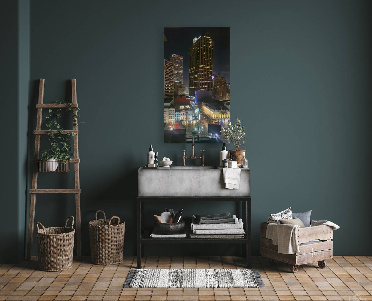 New Orleans Nighttime Magic Reproduction