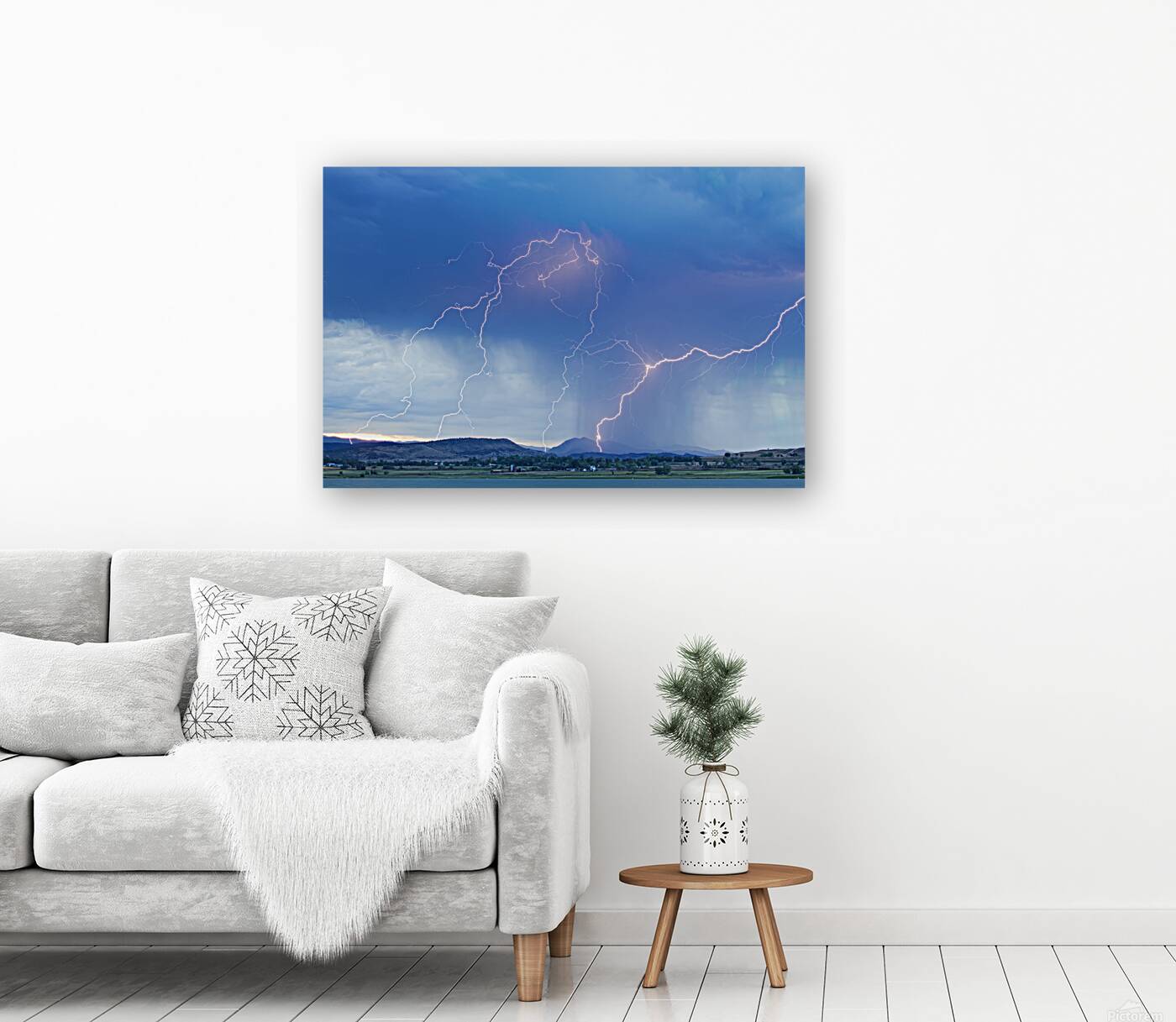 Rocky Mountain Foothills Lightning Strikes Reproduction