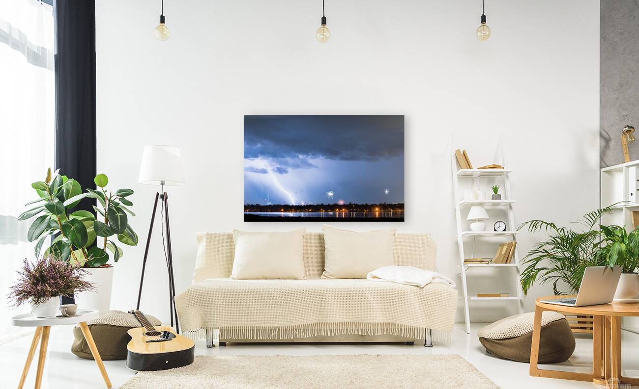 Lightning Strike and Fireworks Reproduction