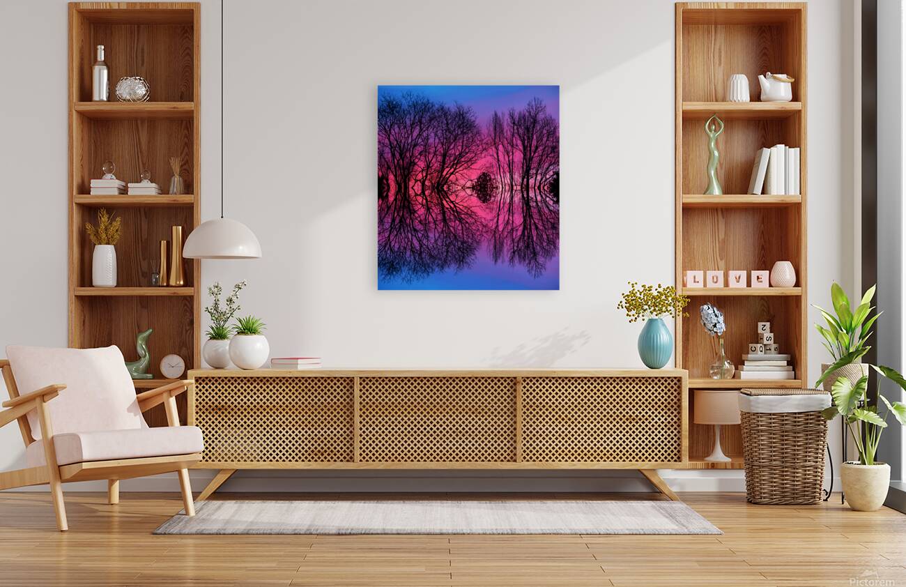 Morning Glow Tree Abstract Reproduction